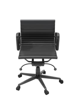 Gray office chair isolated on white background