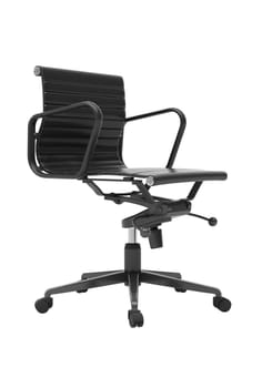 Gray office chair isolated on white background