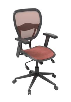 Modern office chair isolated on white background