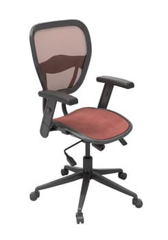 Modern office chair isolated on white background