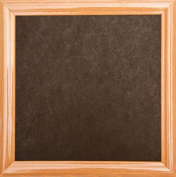Blackboard with a wooden frame, isolated.