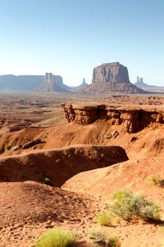 desert in Monument Valley in Utah