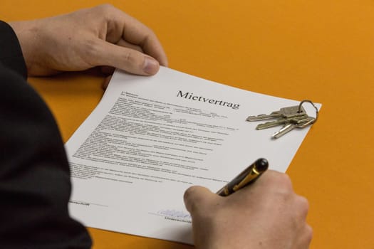 A lease is currently being signed