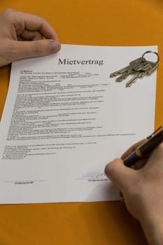A lease is currently being signed
