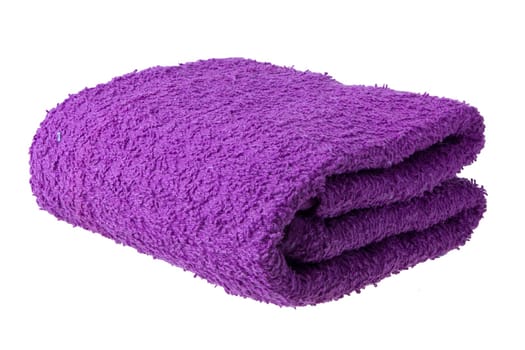 purple towel as a background for your message