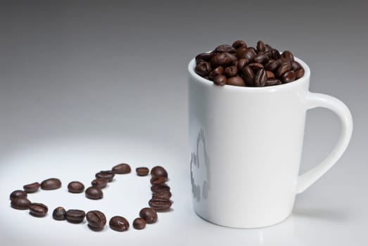 Coffee with heart
