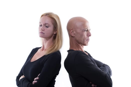 A Couple Which Argues or Is Mad and Unhappy, Isolated