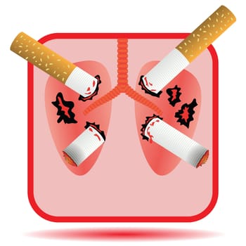 colorful illustration with cigarettes for your design