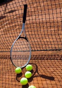 Sport, Tennis racket and balls