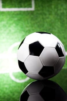 Black and white soccer ball