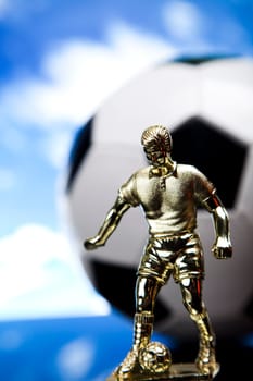 Classic black white soccer ball