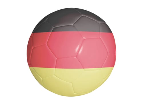 Soccer ball with flag of Germany graphic