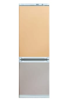 Modern fridge clipping on white