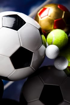 Sport, a lot of balls and stuff