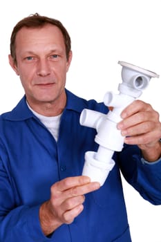 Plumber holding replacement part