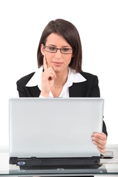 Woman working