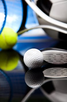 Assorted sports equipment