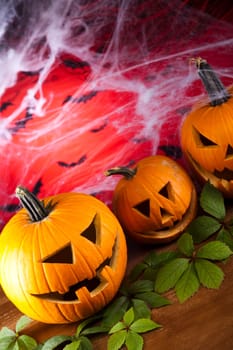 Scary Jack, halloween pumpkin and spider