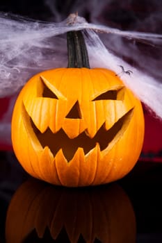 Funny face pumpkin, Halloween