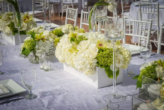 Image of a beautifully decorated wedding venue