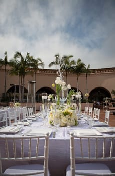 Image of a beautifully decorated wedding venue