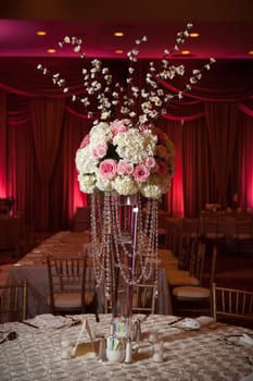 Image of a beautifully decorated wedding venue