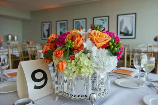 Beautifully Decorated Wedding Venue.