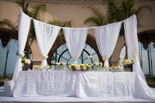 Image of a beautifully decorated wedding venue