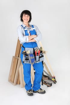Female carpenter