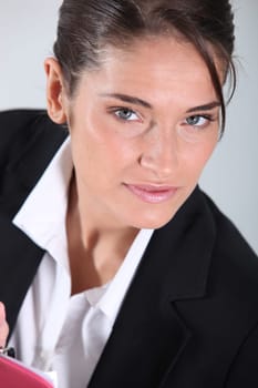 businesswoman close-up