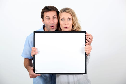 Shocked couple