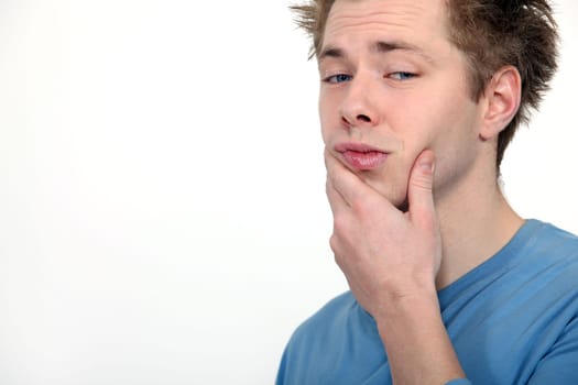 Confused man