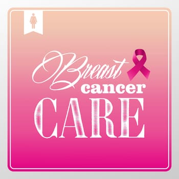 Global collaboration breast cancer awareness concept illustration.Vintage banner composition. EPS10 vector file organized in layers for easy editing.