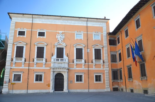 Beautiful historic buildings on Piazza dei Cavalieri in Pisa, Tuscany - Italy