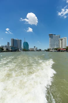 Chao Phraya River,Bangkok,Boat trip in the capital of Thailand