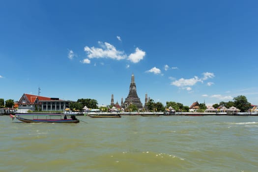Chao Phraya River,Bangkok,Boat trip in the capital of Thailand