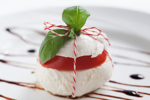Italian Buffalo Mozzarella with Basil and Tomato