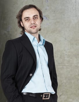 Successful businessman standing