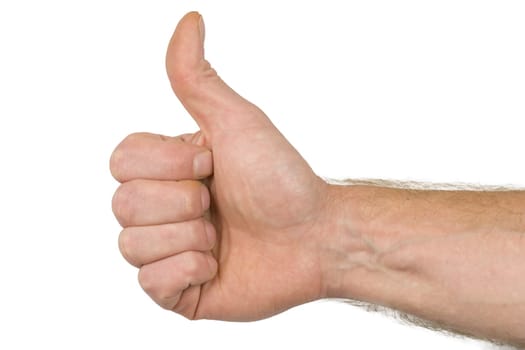 A thumb indicates well