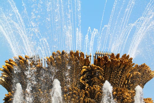 Beautiful fountain in Moscow at ENEA