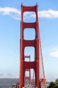 view of the Golden Gate Bridge in San Francisco California