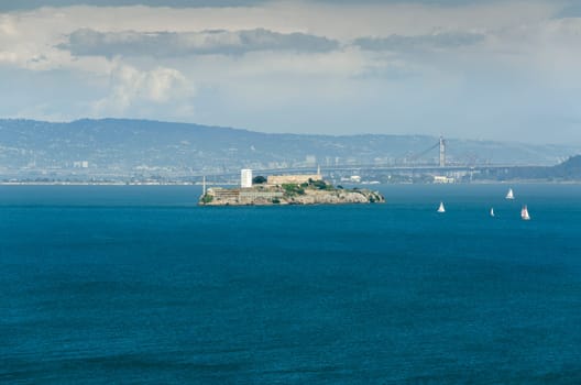 view of Alcatraz in San Francisco, California