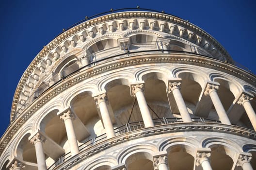 The famous Leaning Tower on Square of Miracles in Pisa, Tuscany - Italy