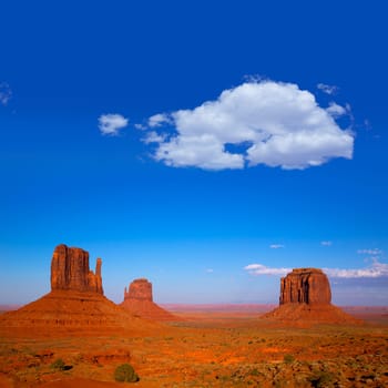 Monument Valley West and East Mittens and Merrick Butte Utah