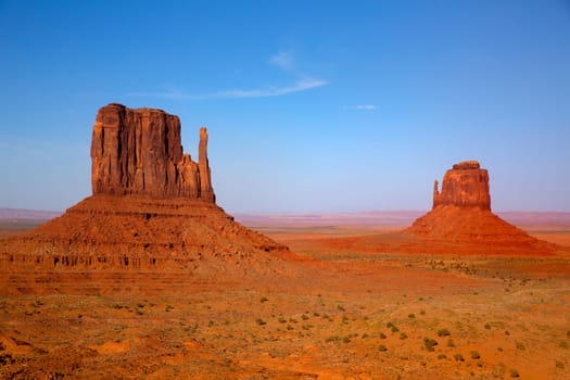 Monument Valley West and East Mittens Butte Utah National Park