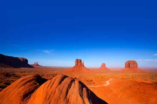 Monument Valley West and East Mittens and Merrick Butte Utah