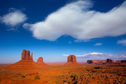Monument Valley West and East Mittens and Merrick Butte Utah