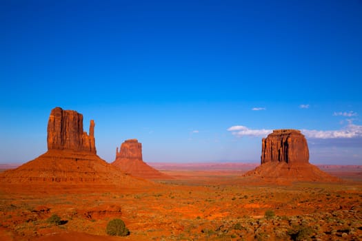 Monument Valley West and East Mittens and Merrick Butte Utah