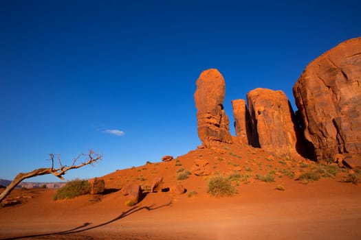 Monument Valley The Thumb Cly Camel Butte National park Utah