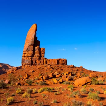 Monument Valley The Thumb Cly butte National park Utah